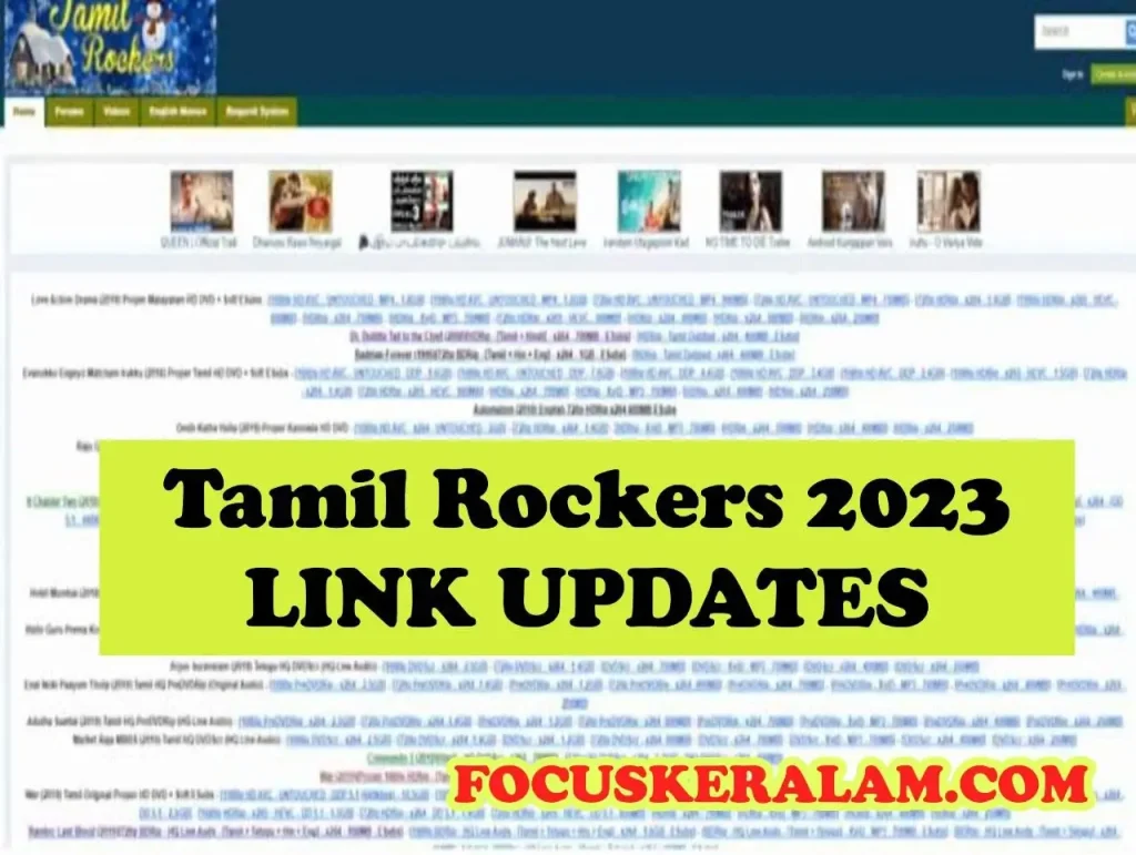 TamilRockers Malayalam Movies Download